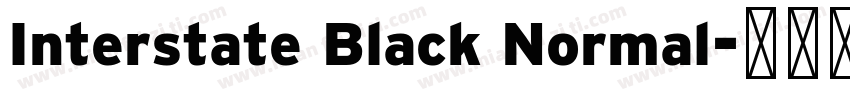 Interstate Black Normal字体转换